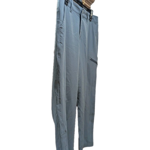 Eddie Bauer Stretch Ripstop Crop Pants Womens 10 Gray Zip Pocket Hiking Outdoors - Picture 6 of 10